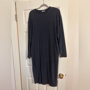 Double Zero Charcoal Long Sleeve Dress